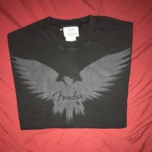 Large Fender Black Tee Shirt